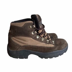 Y2K L.L.Bean Brown Suede Trail Boots Men’s 7 Outdoor Hiking Gorpcore Adventure